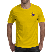 Футболка Мужская ЖЕЛТАЯ шелкография